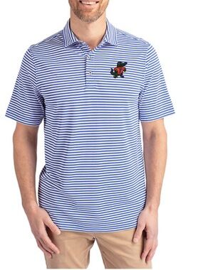 Antigua Florida Gators Swinging Gator Golf Club Striped Polo Shirt # 104576 XL